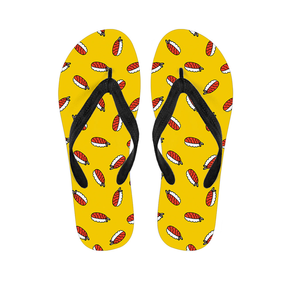 Doodle Japanese Sushi Pattern Print Flip Flops