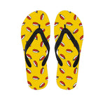 Doodle Japanese Sushi Pattern Print Flip Flops