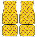 Doodle Japanese Sushi Pattern Print Front and Back Car Floor Mats