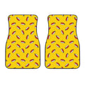 Doodle Japanese Sushi Pattern Print Front Car Floor Mats