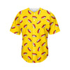 Doodle Japanese Sushi Pattern Print Men's Baseball Jersey