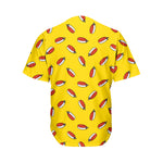 Doodle Japanese Sushi Pattern Print Men's Baseball Jersey