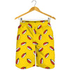 Doodle Japanese Sushi Pattern Print Men's Shorts