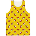 Doodle Japanese Sushi Pattern Print Men's Tank Top