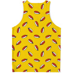 Doodle Japanese Sushi Pattern Print Men's Tank Top