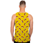 Doodle Japanese Sushi Pattern Print Men's Tank Top