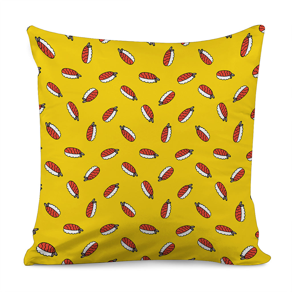 Doodle Japanese Sushi Pattern Print Pillow Cover