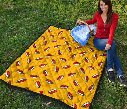 Doodle Japanese Sushi Pattern Print Quilt