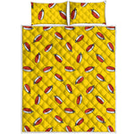 Doodle Japanese Sushi Pattern Print Quilt Bed Set
