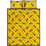 Doodle Japanese Sushi Pattern Print Quilt Bed Set