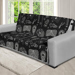 Doodle Lacrosse Pattern Print Futon Protector