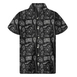 Doodle Lacrosse Pattern Print Men's Short Sleeve Shirt