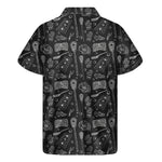 Doodle Lacrosse Pattern Print Men's Short Sleeve Shirt