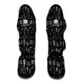 Doodle Lacrosse Pattern Print Muay Thai Shin Guards