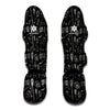 Doodle Lacrosse Pattern Print Muay Thai Shin Guard