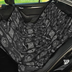 Doodle Lacrosse Pattern Print Pet Car Back Seat Cover