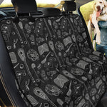 Doodle Lacrosse Pattern Print Pet Car Back Seat Cover