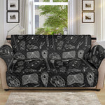 Doodle Lacrosse Pattern Print Sofa Protector