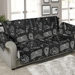 Doodle Lacrosse Pattern Print Sofa Protector