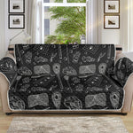 Doodle Lacrosse Pattern Print Sofa Protector