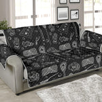 Doodle Lacrosse Pattern Print Sofa Protector