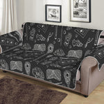 Doodle Lacrosse Pattern Print Sofa Protector