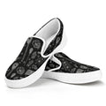 Doodle Lacrosse Pattern Print White Slip On Sneakers