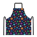 Doodle Planets Pattern Print Apron