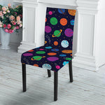 Doodle Planets Pattern Print Dining Chair Slipcover