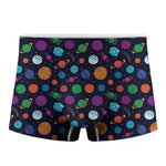 Doodle Planets Pattern Print Men's Boxer Briefs