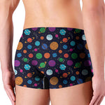 Doodle Planets Pattern Print Men's Boxer Briefs