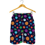 Doodle Planets Pattern Print Men's Shorts