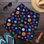 Doodle Planets Pattern Print Men's Shorts