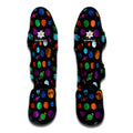 Doodle Planets Pattern Print Muay Thai Shin Guards