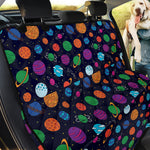Doodle Planets Pattern Print Pet Car Back Seat Cover