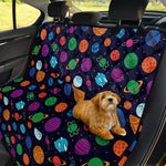 Doodle Planets Pattern Print Pet Car Back Seat Cover