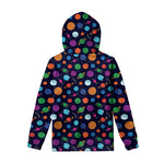 Doodle Planets Pattern Print Pullover Hoodie