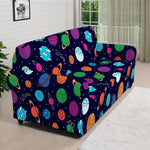 Doodle Planets Pattern Print Sofa Cover