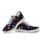 Doodle Planets Pattern Print White Sneakers