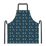 Doodle Rocket Pattern Print Apron