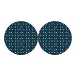 Doodle Rocket Pattern Print Car Coasters