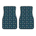 Doodle Rocket Pattern Print Front Car Floor Mats