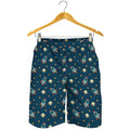 Doodle Rocket Pattern Print Men's Shorts