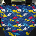 Doodle Shark Pattern Print Pet Car Back Seat Cover