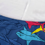 Doodle Shark Pattern Print Sofa Cover