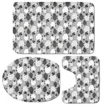 Doodle Sheep Pattern Print 3 Piece Bath Mat Set