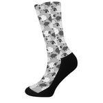 Doodle Sheep Pattern Print Crew Socks
