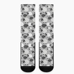 Doodle Sheep Pattern Print Crew Socks
