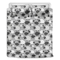 Doodle Sheep Pattern Print Duvet Cover Bedding Set