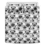 Doodle Sheep Pattern Print Duvet Cover Bedding Set